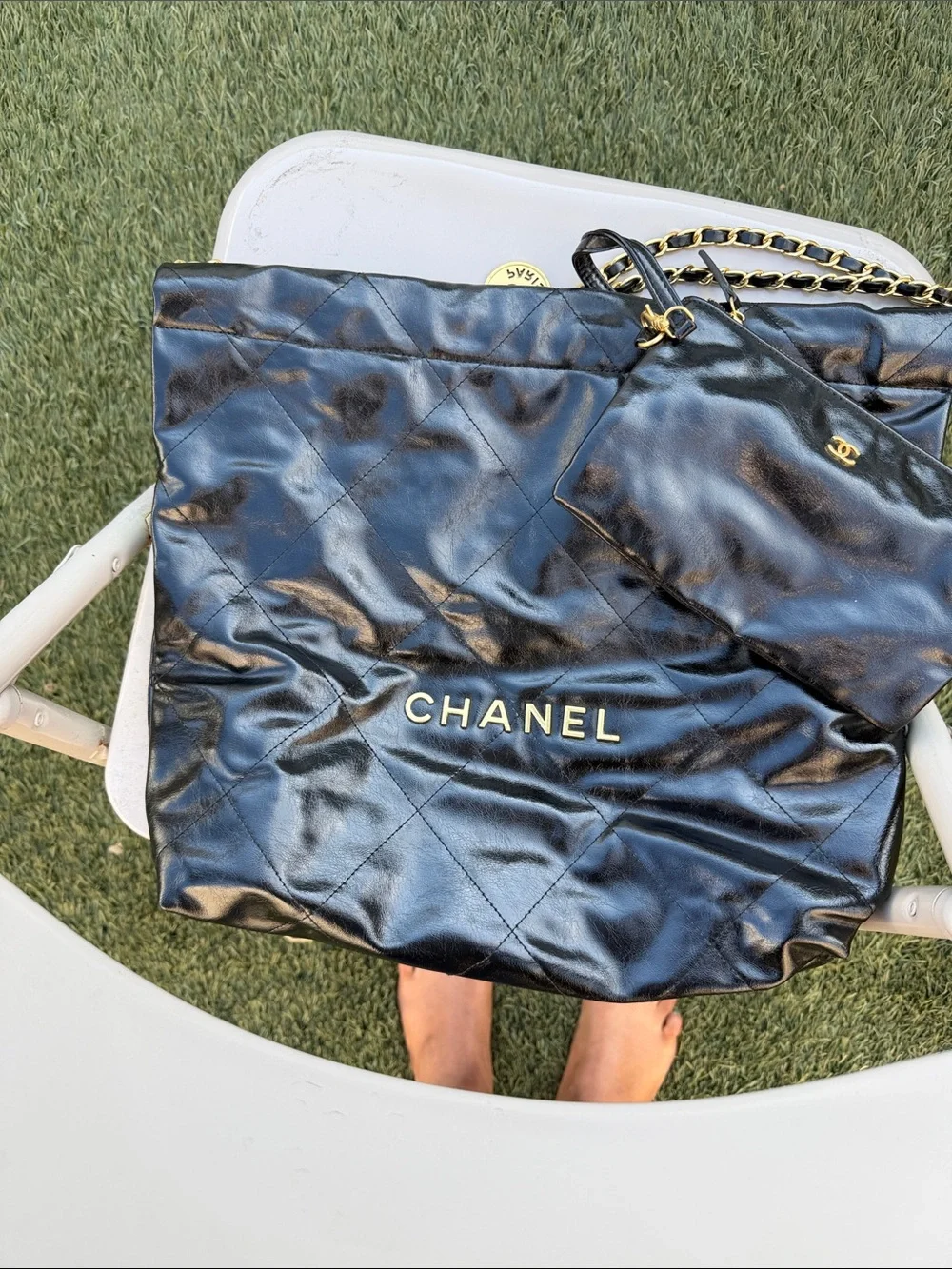 CHANEL soft quilted